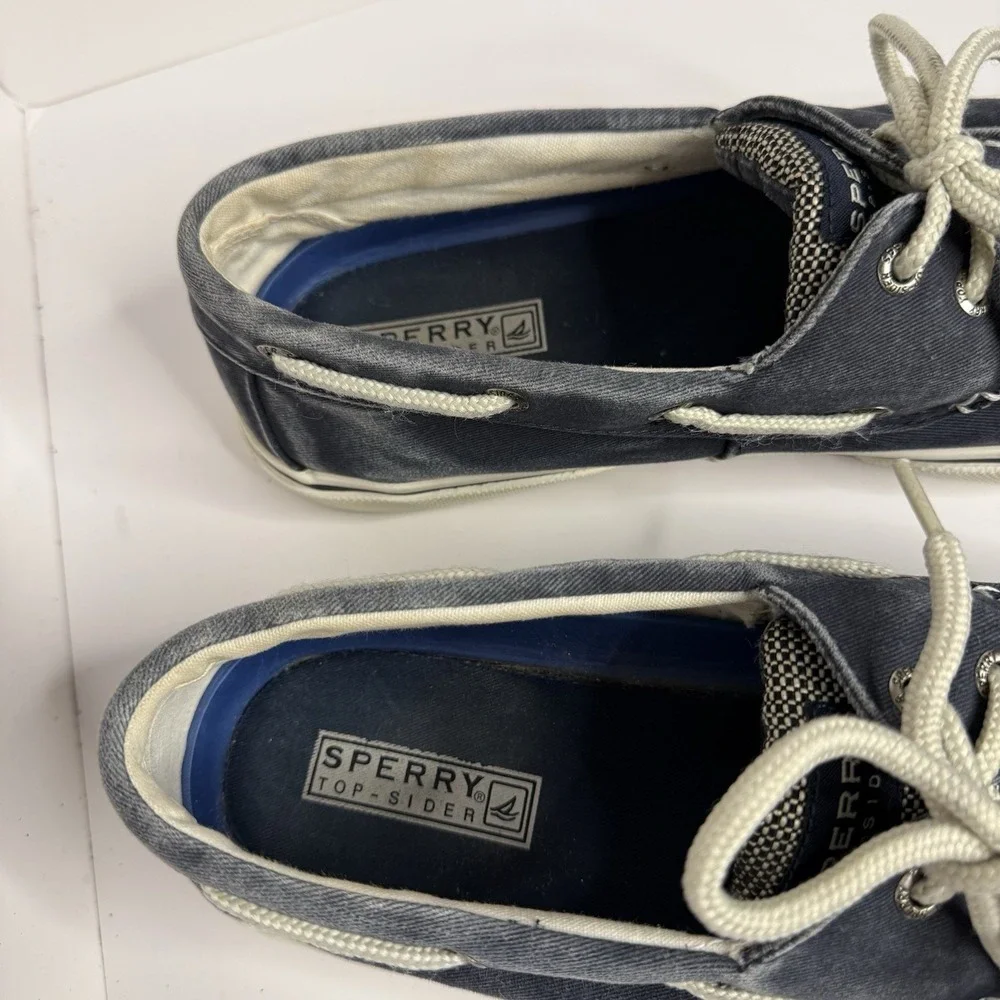 Men's These Are Sperry Top-Sider Boat Shoes Navy Blue Size 9.5